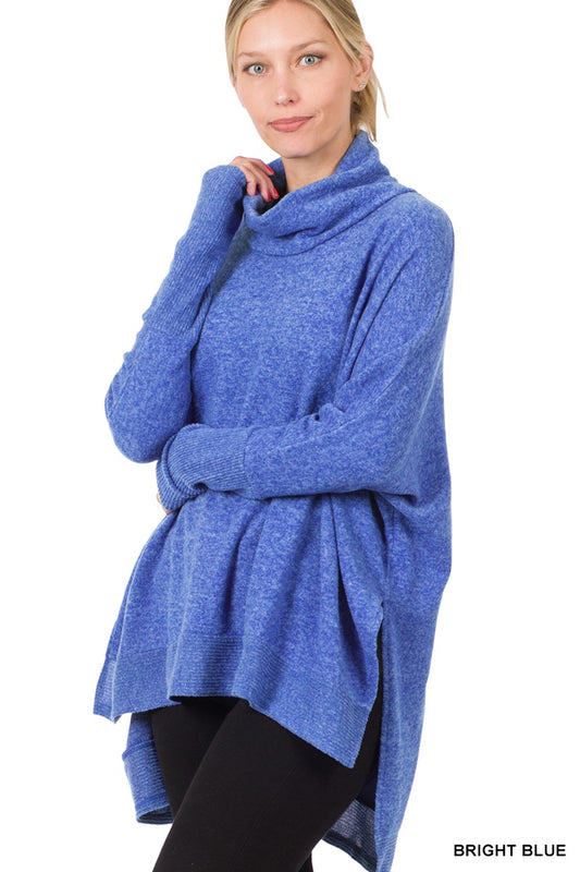 Snuggle Sweater in Bright Blue