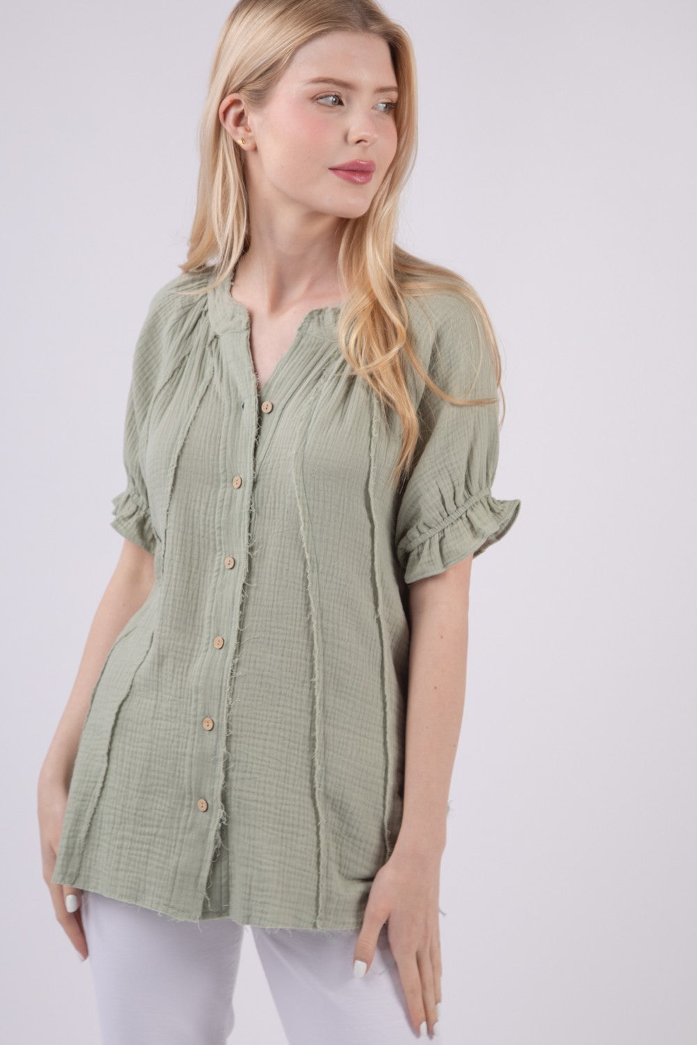 Lighten Up Top in Sage