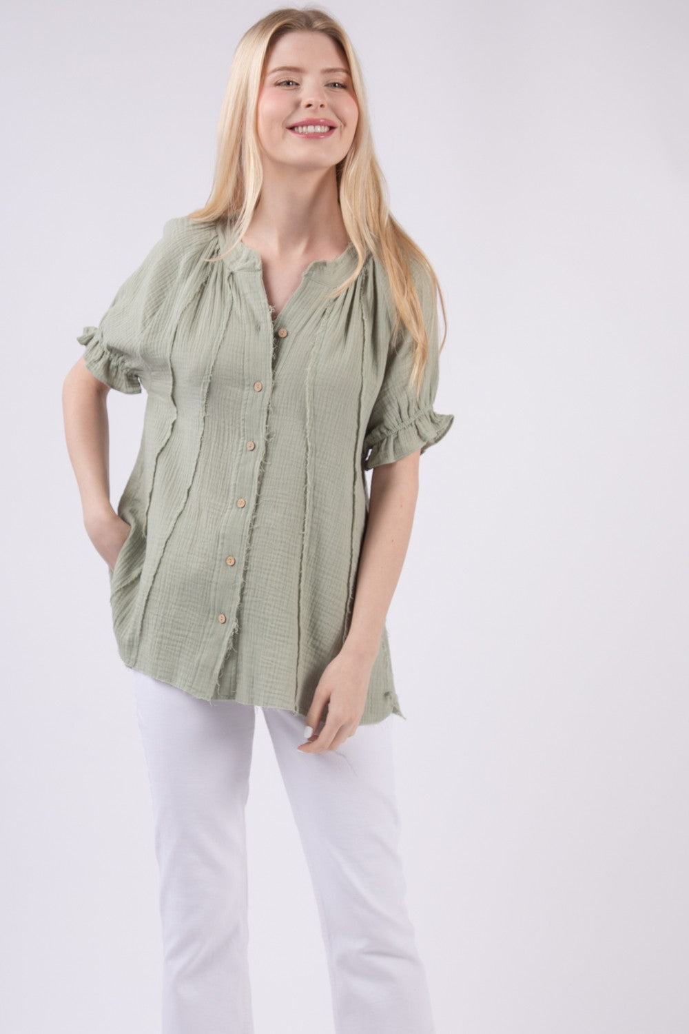 Lighten Up Top in Sage