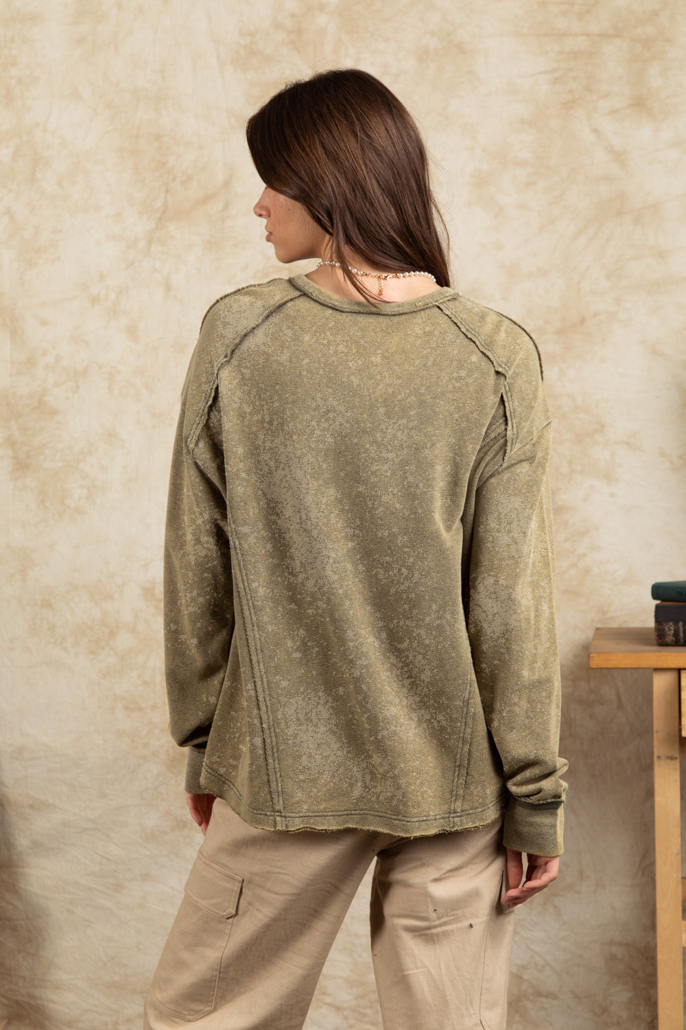 Safe Place Top in Olive