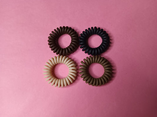 Spiral Coil Hair Ties