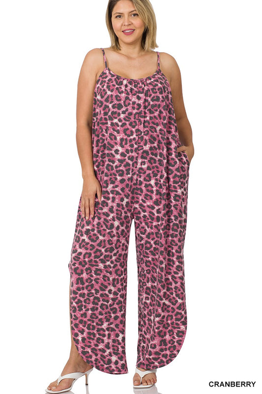 Wild Thing Jumpsuit Plus In Cranberry