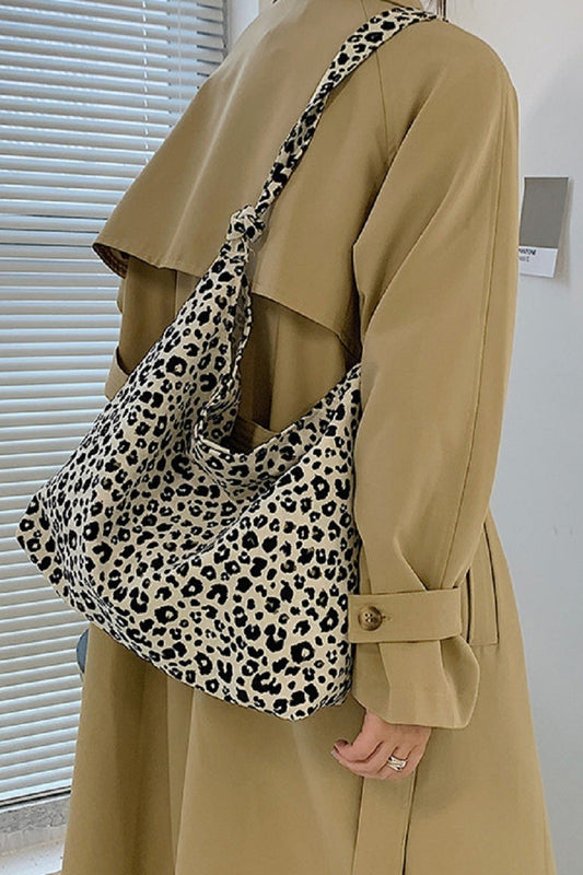 Leopard Tote in Black