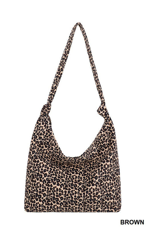 Leopard Tote in Brown