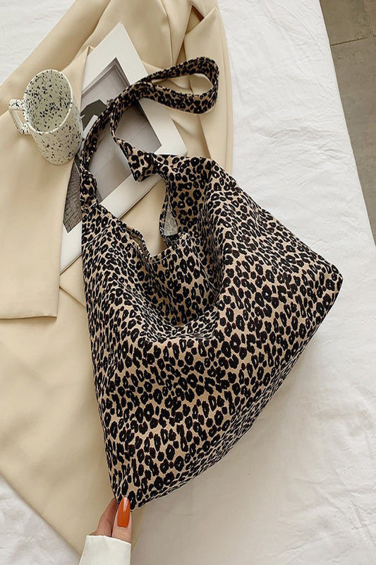 Leopard Tote in Brown