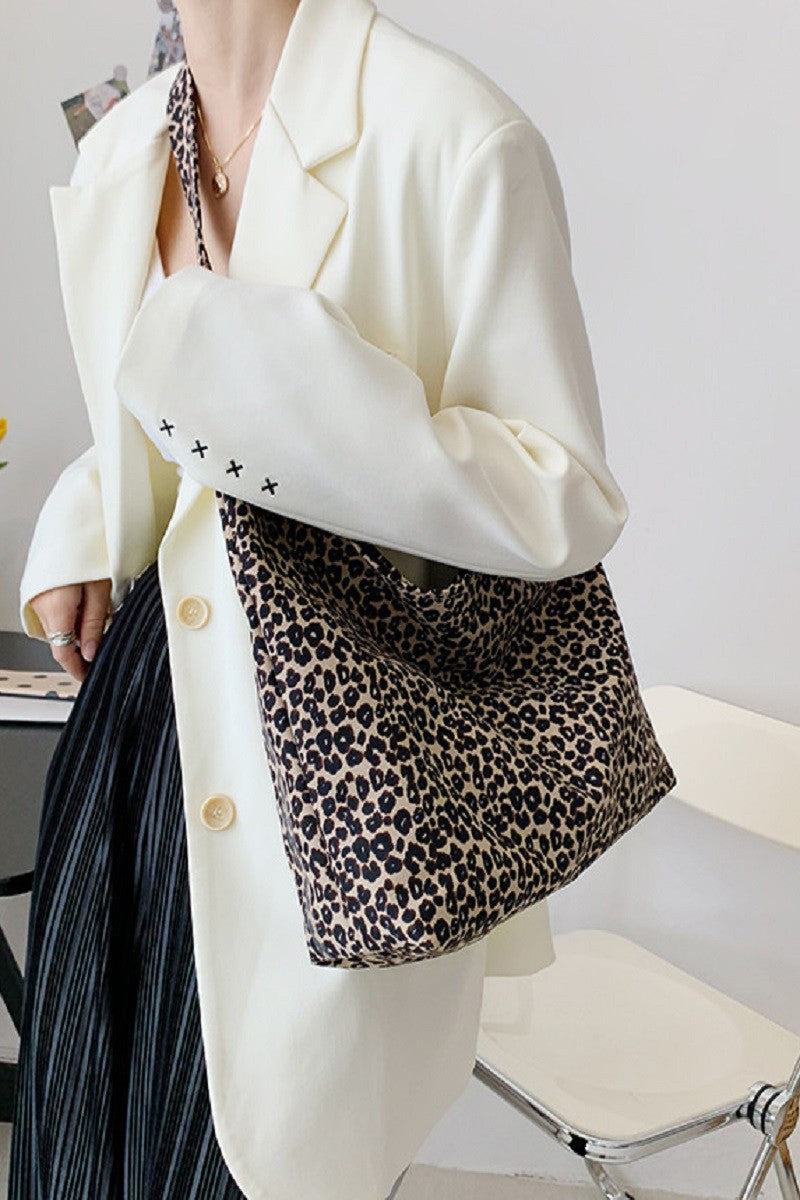 Leopard Tote in Brown