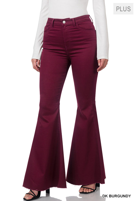 Pants Perfection Plus in Flare Dark Burgundy