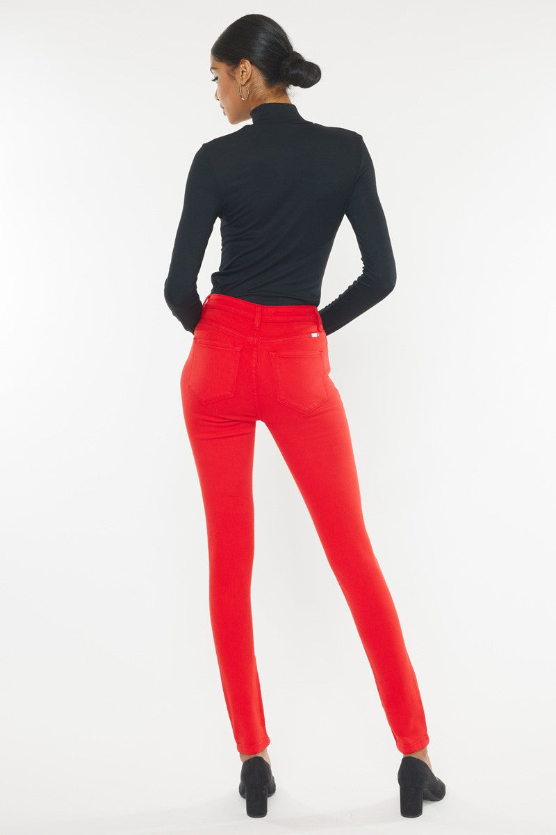 Kancan Red Lipstick Jeans