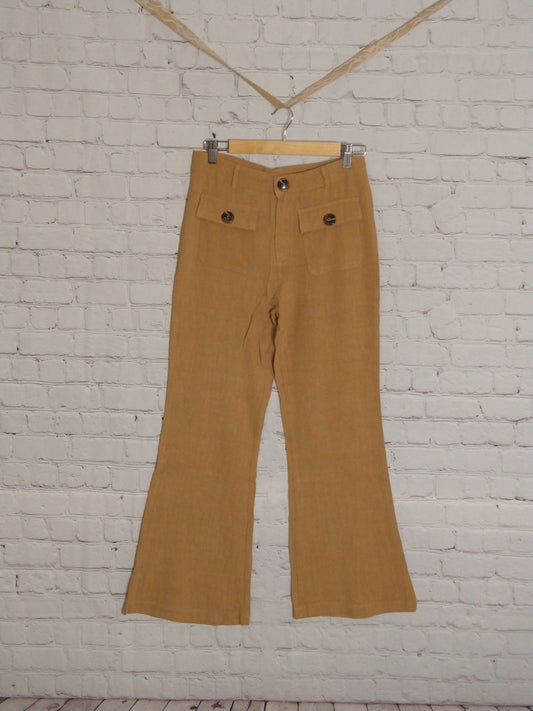 Linen Pants with Front Pocket