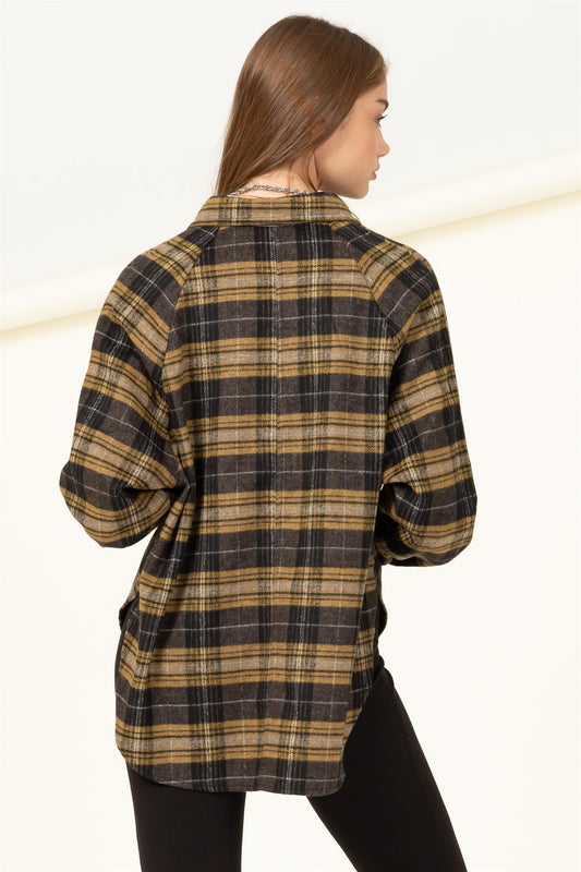 Black And Mustard Flannel