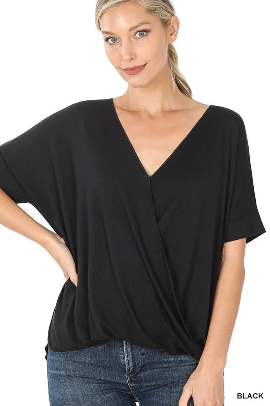 Draped Front Top